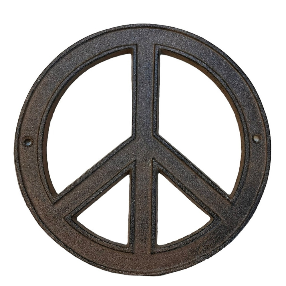 Solid Metal Peace Sign
